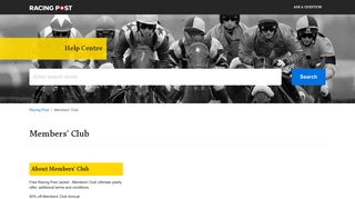 
                            2. Members' Club – Racing Post - Racing Post Members Portal