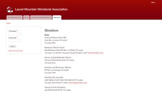 
                            4. Members | Laurel Mountain Ministerial Association - Lhtot Email Login