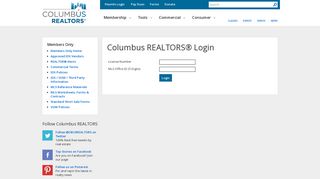 
                            1. Members Only Login, Columbus REALTORS(R) - Columbus Realtors Mls Portal