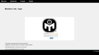 Members' site - login - Mensa Be