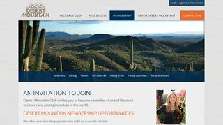 
                            3. Membership | Desert Mountain - Desert Mountain Golf Club Member Portal