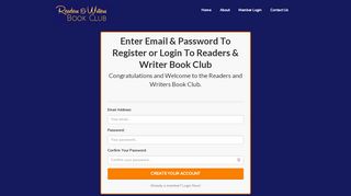 
                            7. Membership Login - Readers & Writers Book Club - Book Club Portal