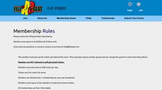 
                            8. Membership Rules - Fillaseat Las Vegas - Fillaseat Las Vegas Portal