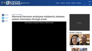 
Memorial Hermann employee mistakenly releases patient ...  
