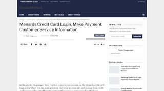 
Menards Credit Card Login, Make Payment, Customer Service ...  
