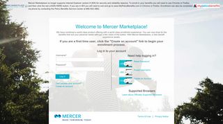
                            3. Mercer Marketplace - My Petco Benefits Portal