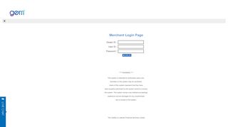 
                            1. Merchant Login Page - Gem Merchant Portal