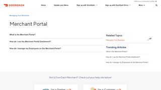 
                            2. Merchant Portal - Refresh - DoorDash - Doordash Merchant Portal Portal