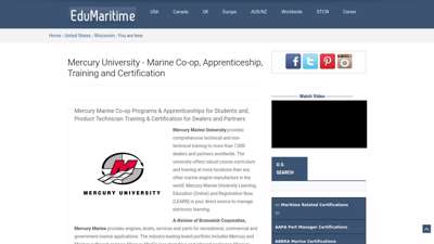 Mercury University - Marine Co-op, Apprenticeship ...