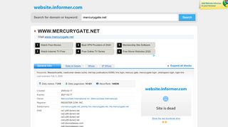 
mercurygate.net at Website Informer. Visit Mercurygate.
