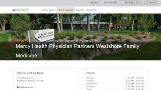 
                            2. Mercy Health Physician Partners Westshore Family Medicine - Westshore Family Medicine Portal