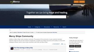 
                            3. Mercy Ships Community - Mercy Ships Portal
