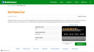 
                            4. Merit Platinum Shopping Card Application - Market Pro Secure - Merit Platinum Login
