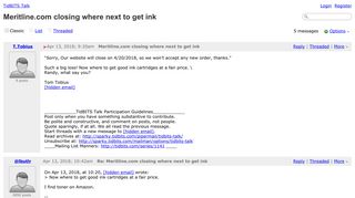 
                            5. Meritline.com closing where next to get ink - TidBITS Talk - Meritline Portal