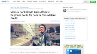 
Merrick Bank Credit Cards: Beginner Cards for Poor Credit  
