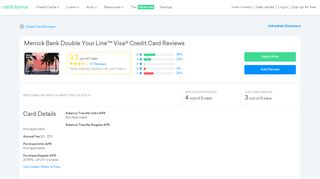 
Merrick Bank Double Your Line™ Visa® Credit Card Reviews  
