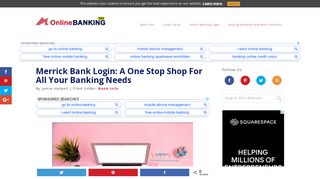 
Merrick Bank Login: A One Stop Shop For All Your Banking ...  
