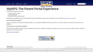 
                            3. Mesa Public Schools » My MPS - Mpsaz Student Portal Login