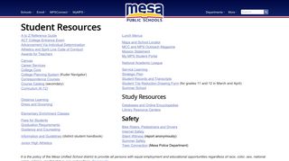 
                            5. Mesa Public Schools » Students - Mpsaz Student Portal Login