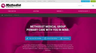 
                            3. Methodist Medical Group – Primary Care - Methodist Le ... - Methodist Healthcare Org Portal