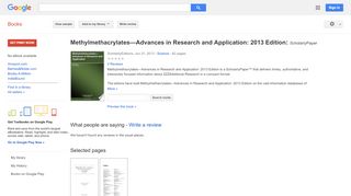 
                            8. Methylmethacrylates—Advances in Research and Application: ... - Lep Printers Portal