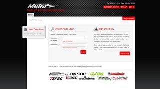 
                            2. Metra Electronics - Dealer Parts Warehouse - Metra Portal