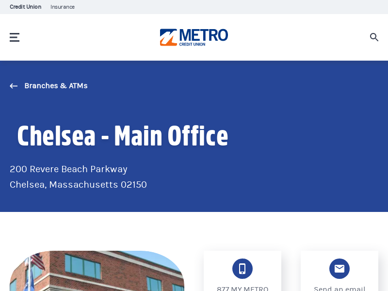 
                            3. Metro Credit Union | Chelsea - Main Office
