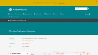 
                            4. Metrolina Nephrology Associates - Atrium Health - Metrolina Nephrology Patient Portal
