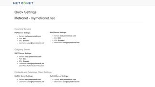 
                            8. Metronet - mymetronet.net - Cinergymetro Net Email Portal