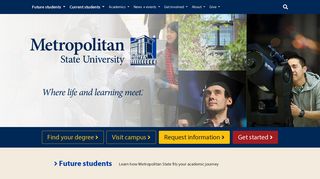 
                            1. Metropolitan State University - Metro State Connect U Portal