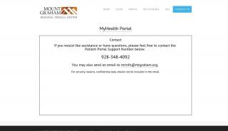 
                            2. MGRMC Patient Portal - Mt. Graham Regional Medical Center - Mt Graham Regional Medical Center Patient Portal