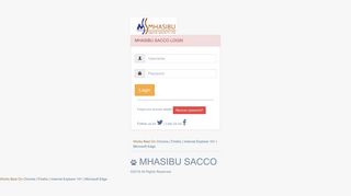 Mhasibu SACCO Members Portal - Mhasibu Portal Login