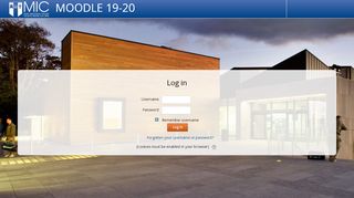 
                            1. MIC Moodle 2019-20: Log in to the site - moodle 19-20 - Moodle Mic Ul Ie Login
