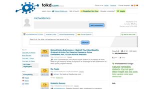 
                            5. michaeldamico | user details | folkd.com - Www Homestead Com Site Portal Index Ffhtml