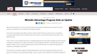 
                            8. Michelin Advantage Program Gets an Update - Commercial ... - Michelin Advantage Portal