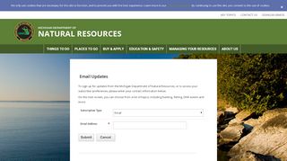 
                            6. Michigan Department of Natural Resources - GovDelivery - Michigan Dnr Portal