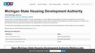 
                            5. Michigan State Housing Development Authority, MI | Section 8 - Mshda Applicant Portal