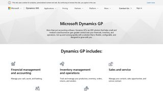 
                            7. Microsoft Dynamics GP Overview | Microsoft Dynamics - Great Plains Software Portal
