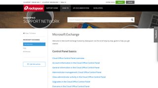
                            6. Microsoft Exchange - Rackspace Support