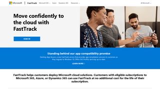 
                            1. Microsoft FastTrack, move to the cloud with confidence - Microsoft Fasttrack Portal