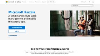 Microsoft Kaizala – Office 365 - Banking 365 Portal