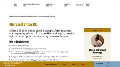 Microsoft Office 365 - Information Services