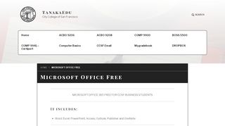 
                            9. Microsoft Office Free – TanakaEdu - Ccsf Web4 Portal