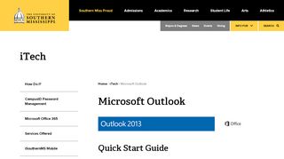 
                            7. Microsoft Outlook | iTech | The University of ... - USM.edu - Outlook Usm Email Portal
