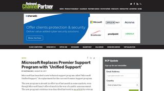 
                            5. Microsoft Replaces Premier Support Program with 'Unified Support ... - Microsoft Premier Support Portal