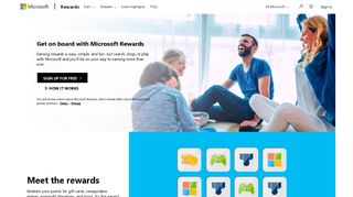 
Microsoft Rewards - Get on board with Microsoft Rewards  
