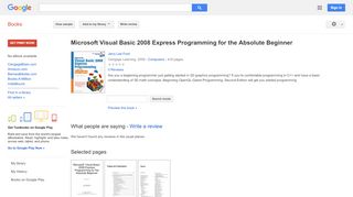 
                            10. Microsoft Visual Basic 2008 Express Programming for the ... - Express Etm Portal