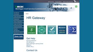 
                            7. MiCSC - Gateway - State of Michigan - Myself Service Login