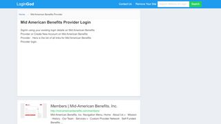 
                            2. Mid American Benefits Provider Login or Sign Up - Mid American Benefits Provider Portal