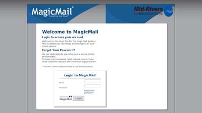 
                            8. Mid-Rivers Communications - Magic Mail Server: Login Page